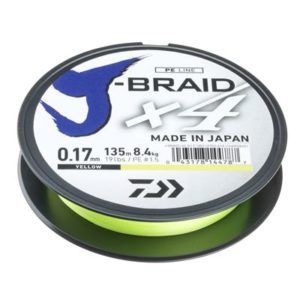 Gute Schnur für Baitcaster-Rolle Daiwa J-Braid x4