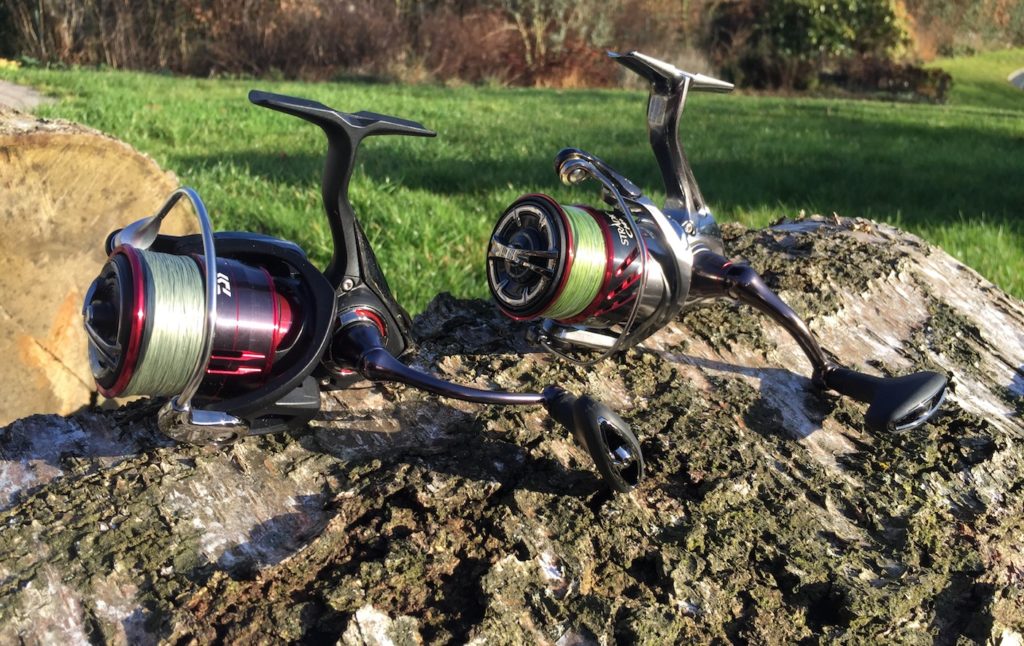 Größenvergleich Daiwa-Fuego-LT-3000D-C mit Shimano Stradic 3000 Ci4+ spinrolle